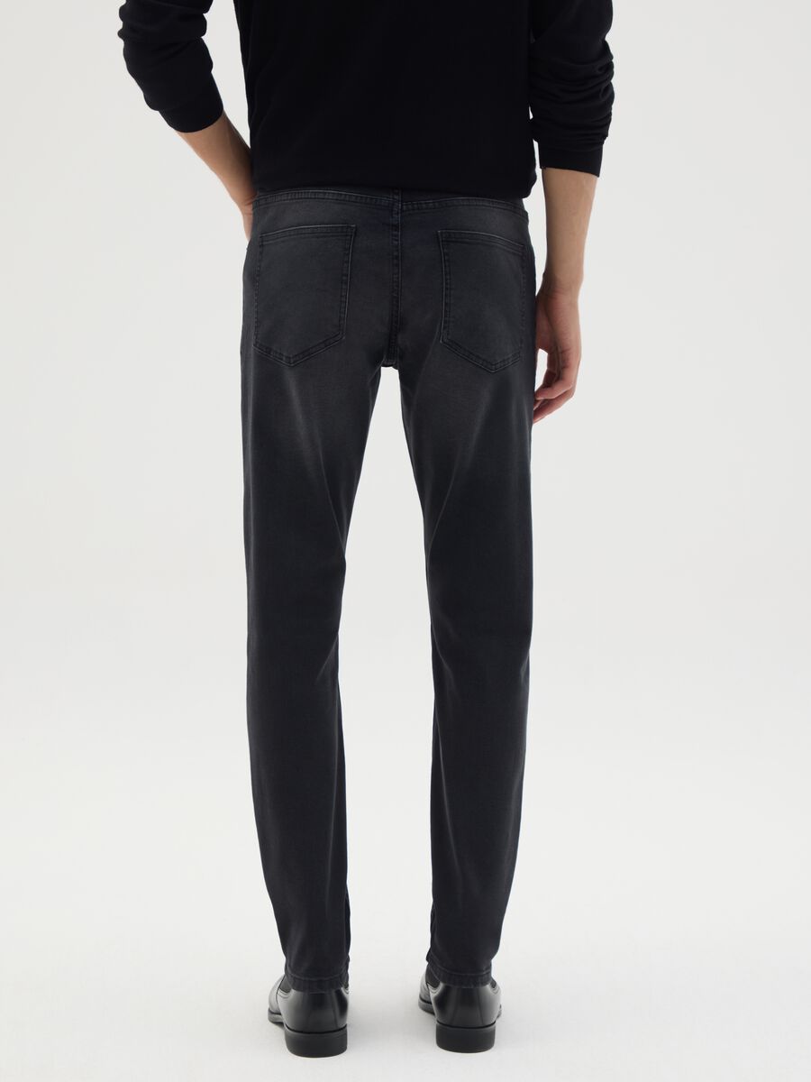 Grey Denim Skinny Fit Jeans_3