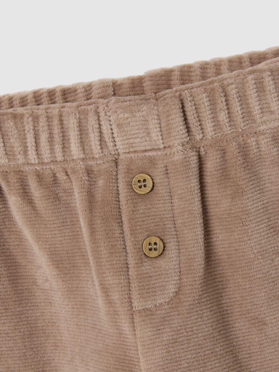 Beige Velour Set for Newborns_2