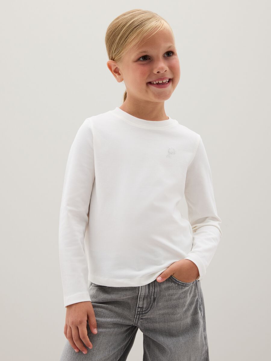 White Long Sleeve Top_0