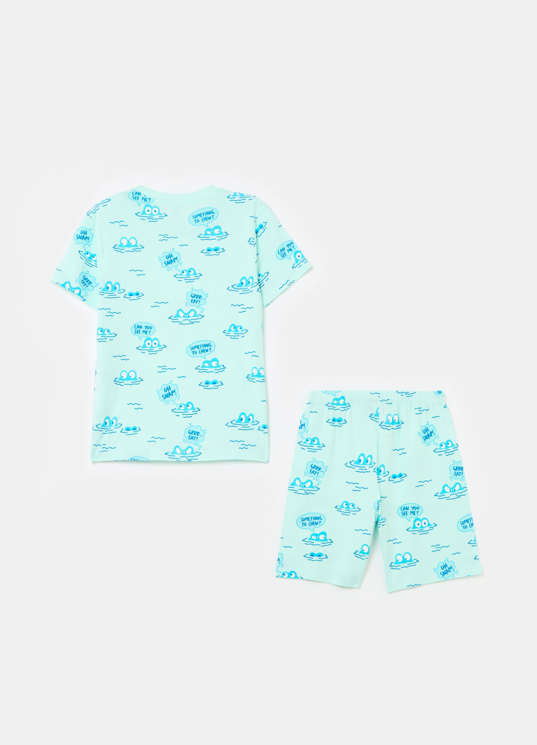Organic cotton pyjamas with print