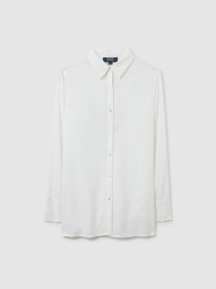 White Regular Fit Blouse_4