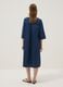 Blue pure cotton midi dress_3
