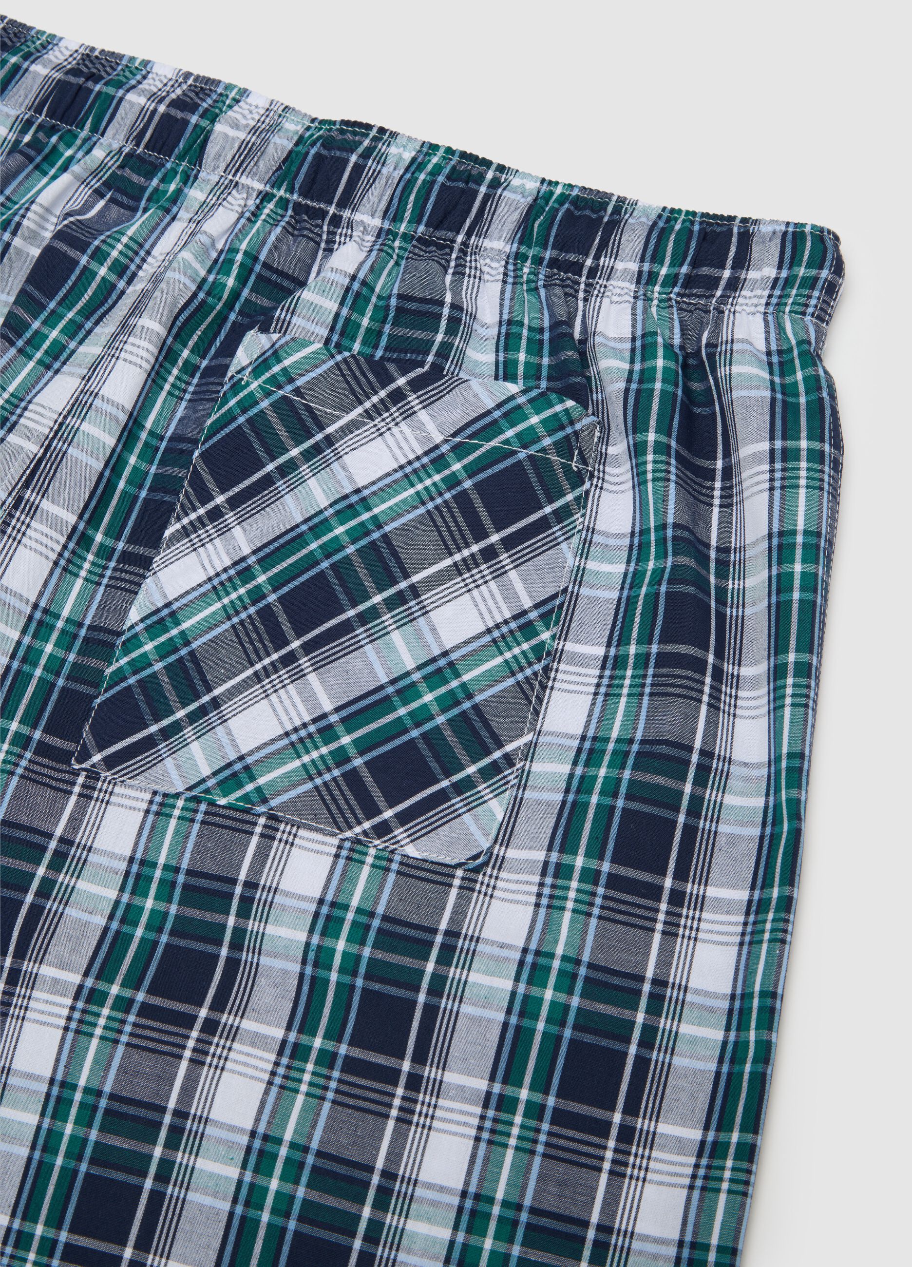 Men's multicolour pure cotton regular fit pyjama shorts