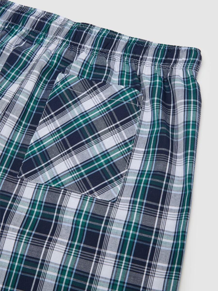 Men's multicolour pure cotton regular fit pyjama shorts_5
