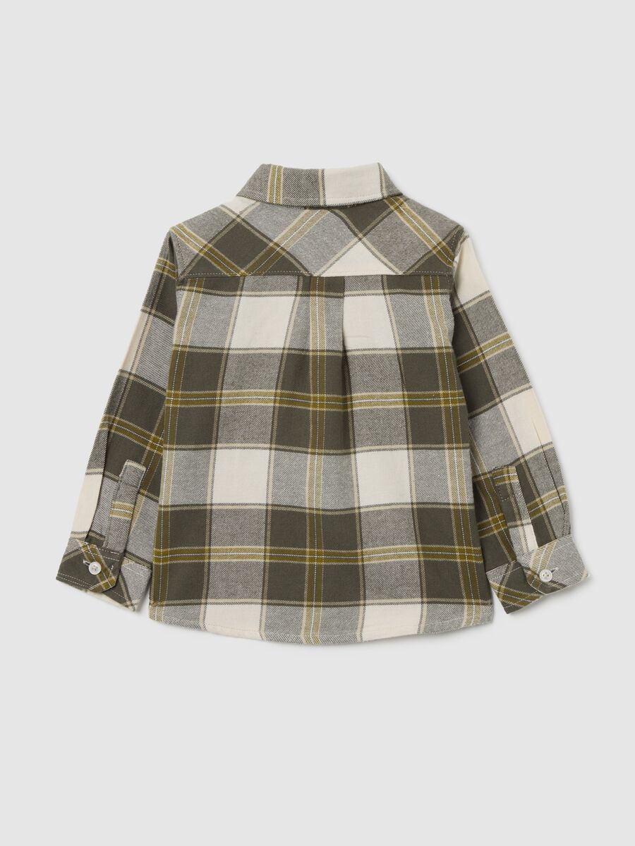 Multicolour regular fit pure cotton children's shirt_1