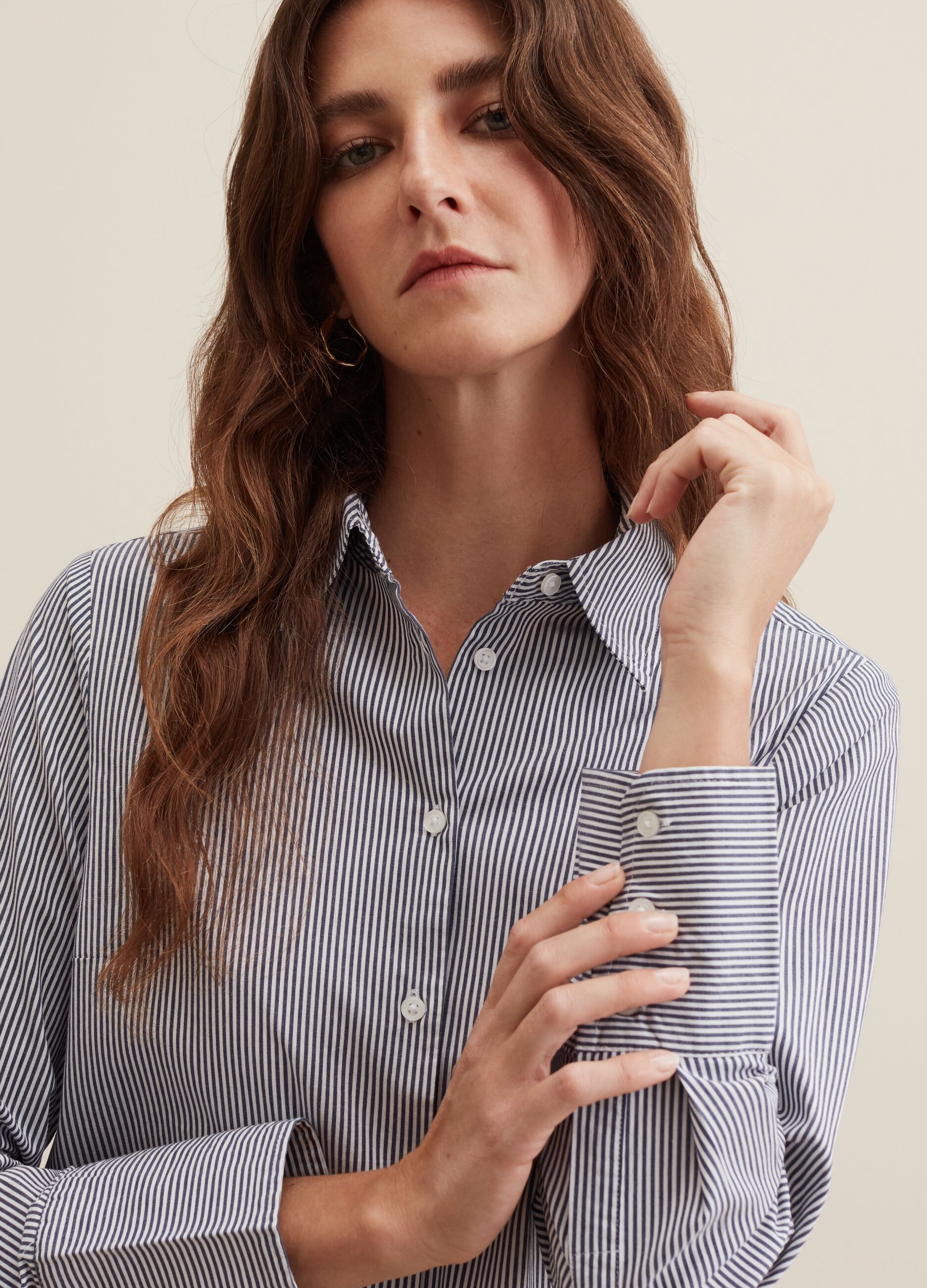 Camicia slim fit in cotone stretch_3