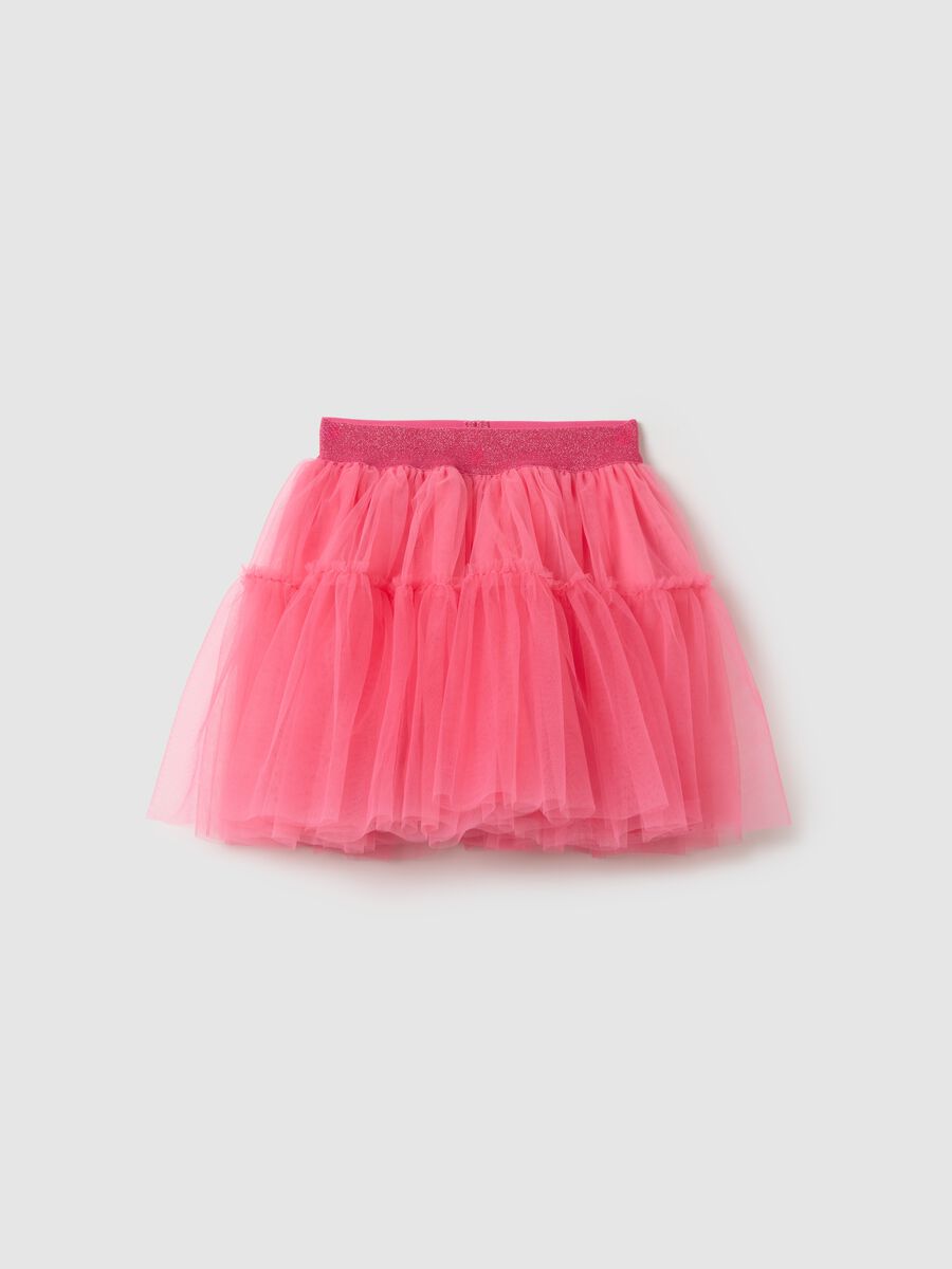 Pink skirt in tulle_0