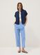 Light blue stretch cotton trousers_0