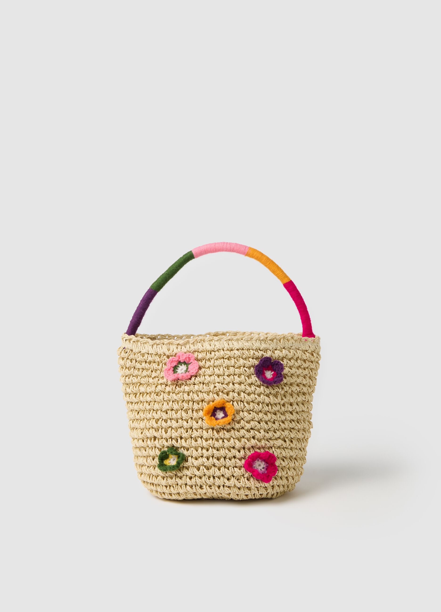 Multicolour Textile Paper Girl's Bag