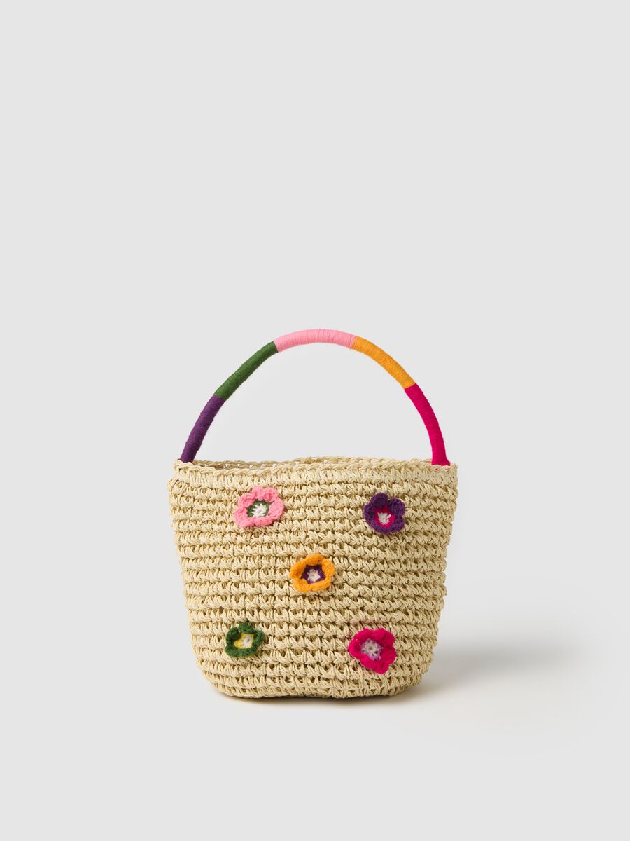 Multicolour Textile Paper Girl's Bag_0