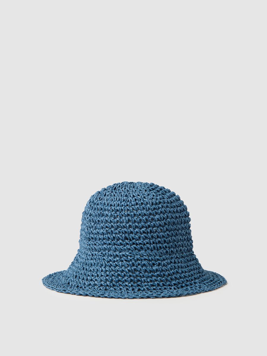 Knitted textile paper hat_0