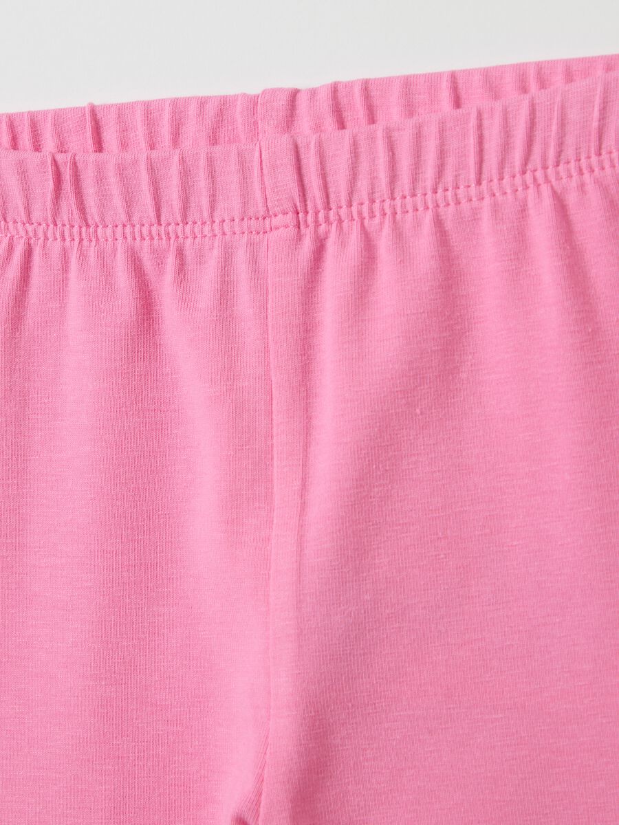 Two-pack leggings in stretch cotton with print_2