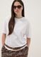 White cotton and stretch modal regular-fit T-shirt_0