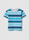 Boys&rsquo; multicolour striped pure cotton regular-fit T-shirt_0