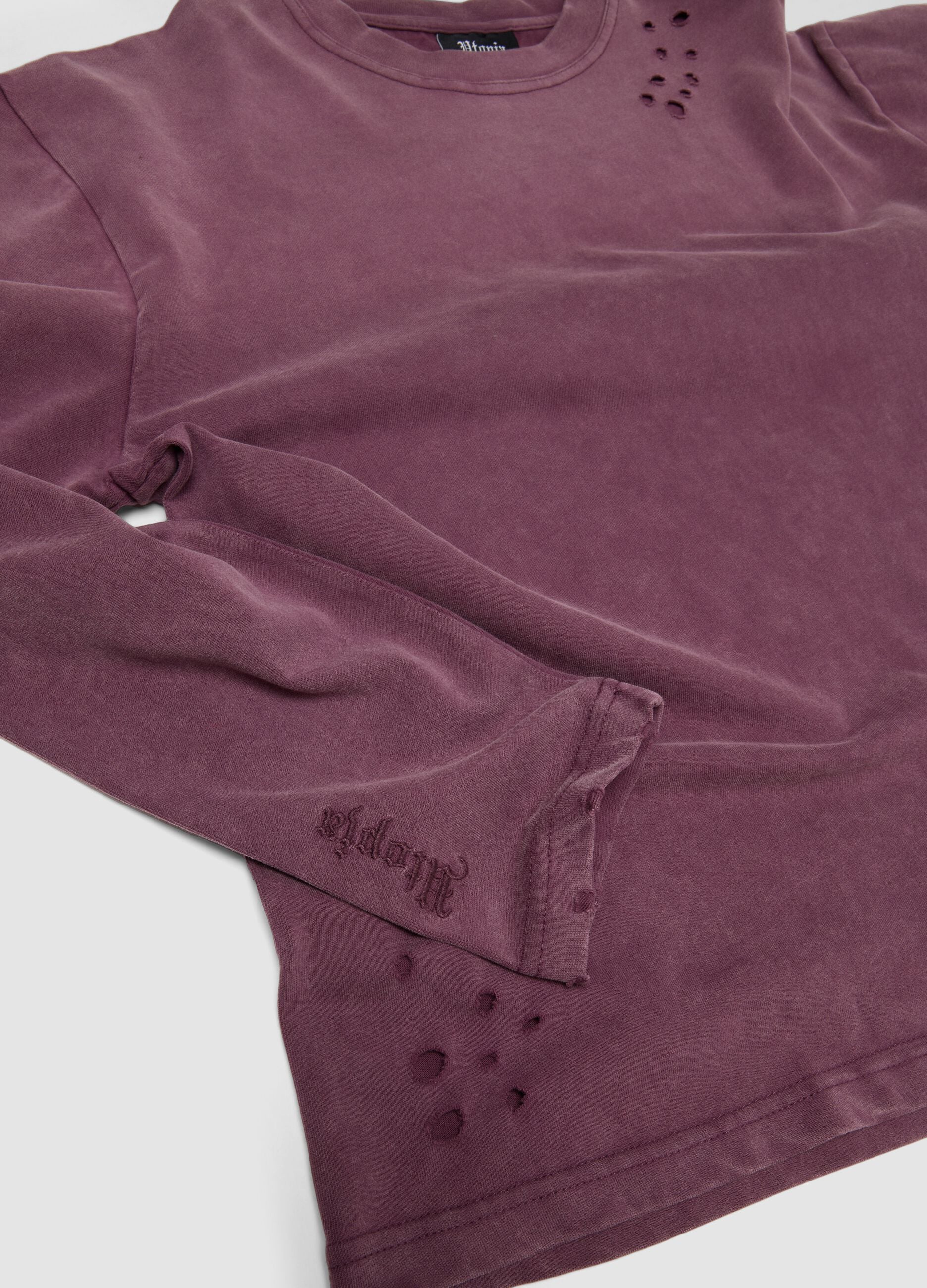 Double Longsleeve Sunfaded Burgundy