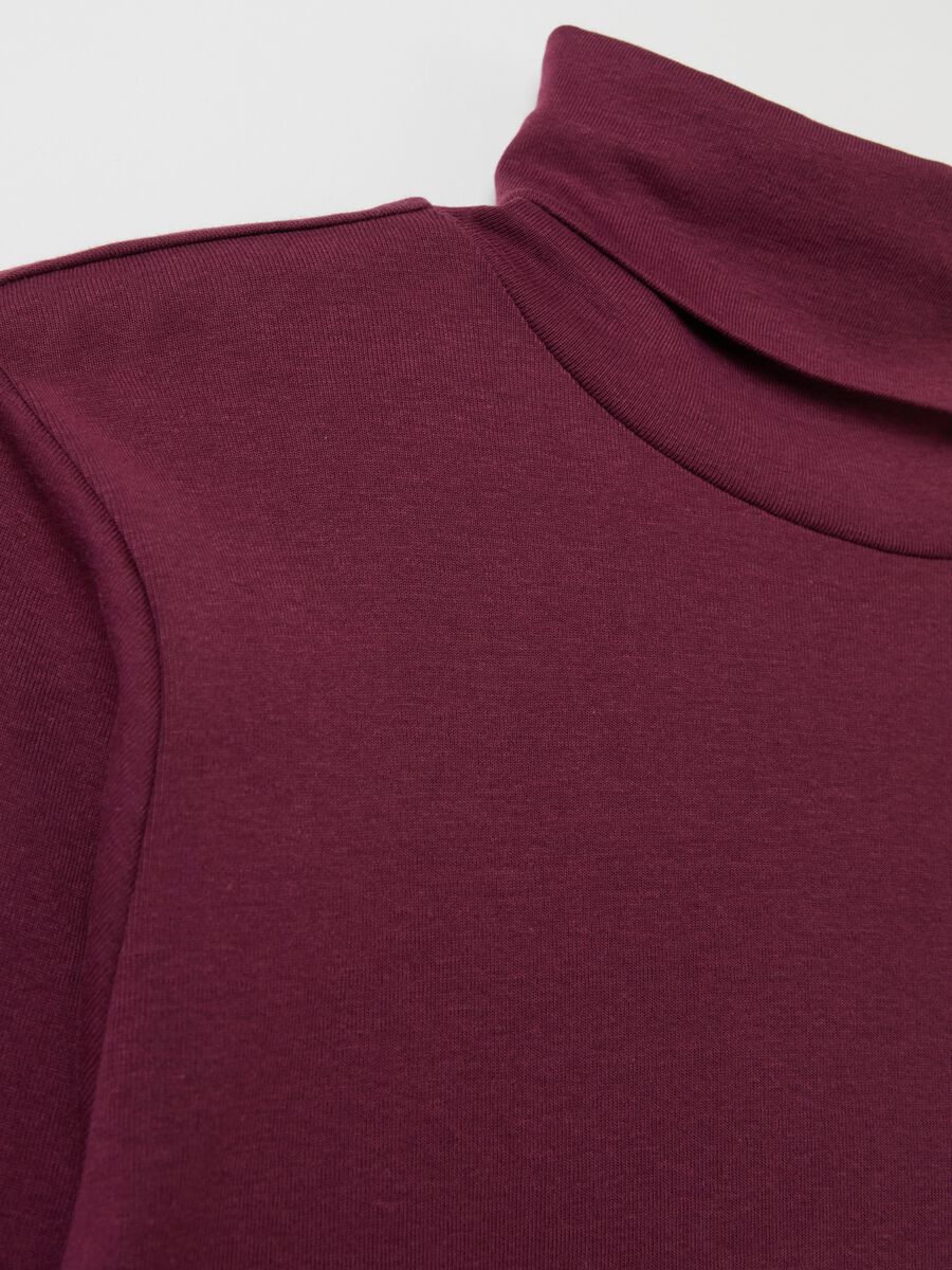 Long-sleeved T-shirt with high neck_5
