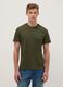 Green pure cotton regular fit T-shirt_0