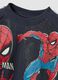 Black oversized cotton-blend Spider-Man jogging tracksuit for boys_2