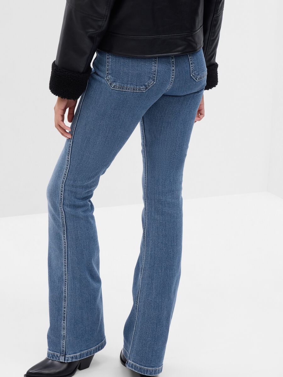 Flare-fit jeans with high-rise waist_1