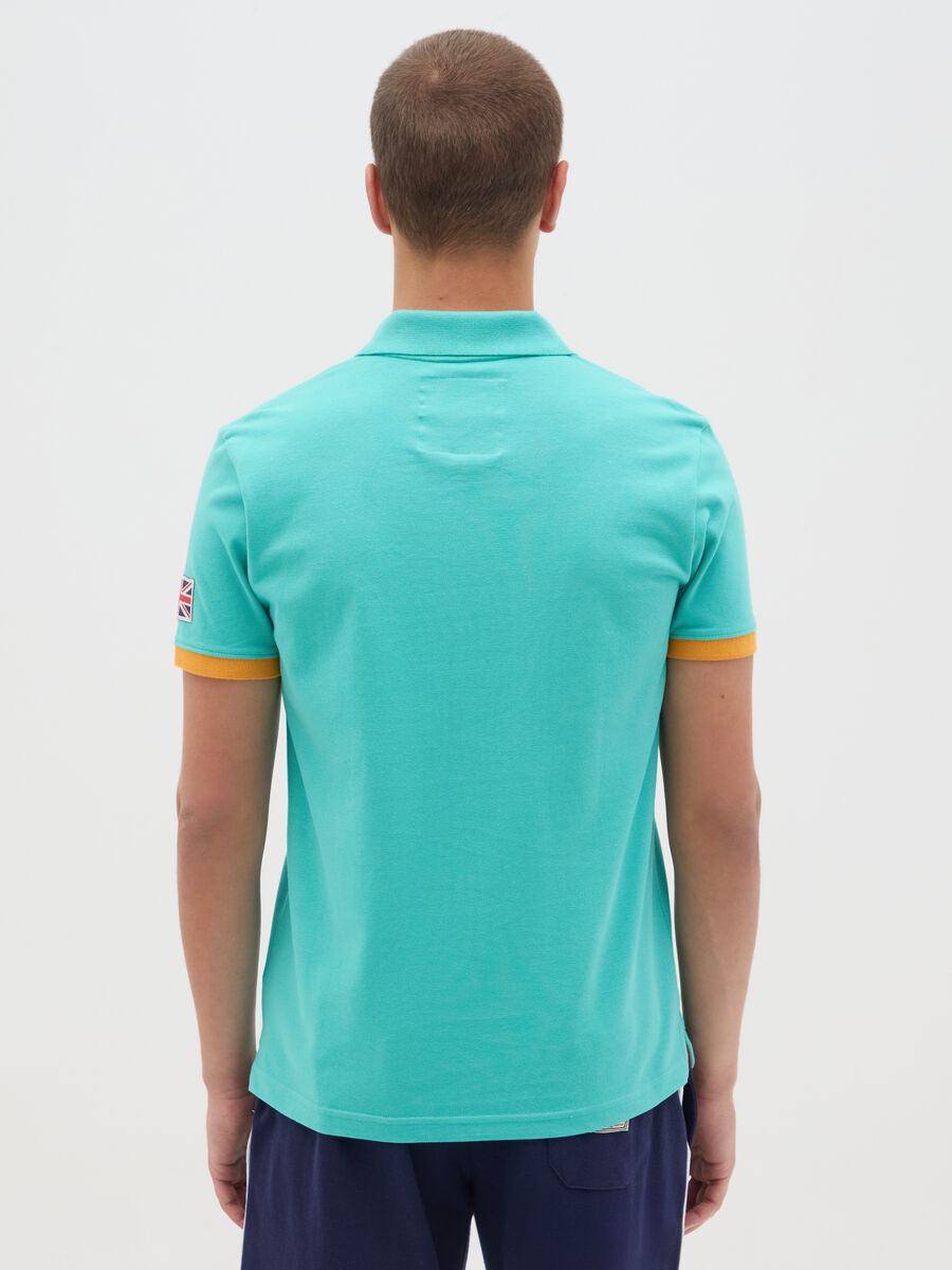 Green pure cotton Lonsdale polo_3