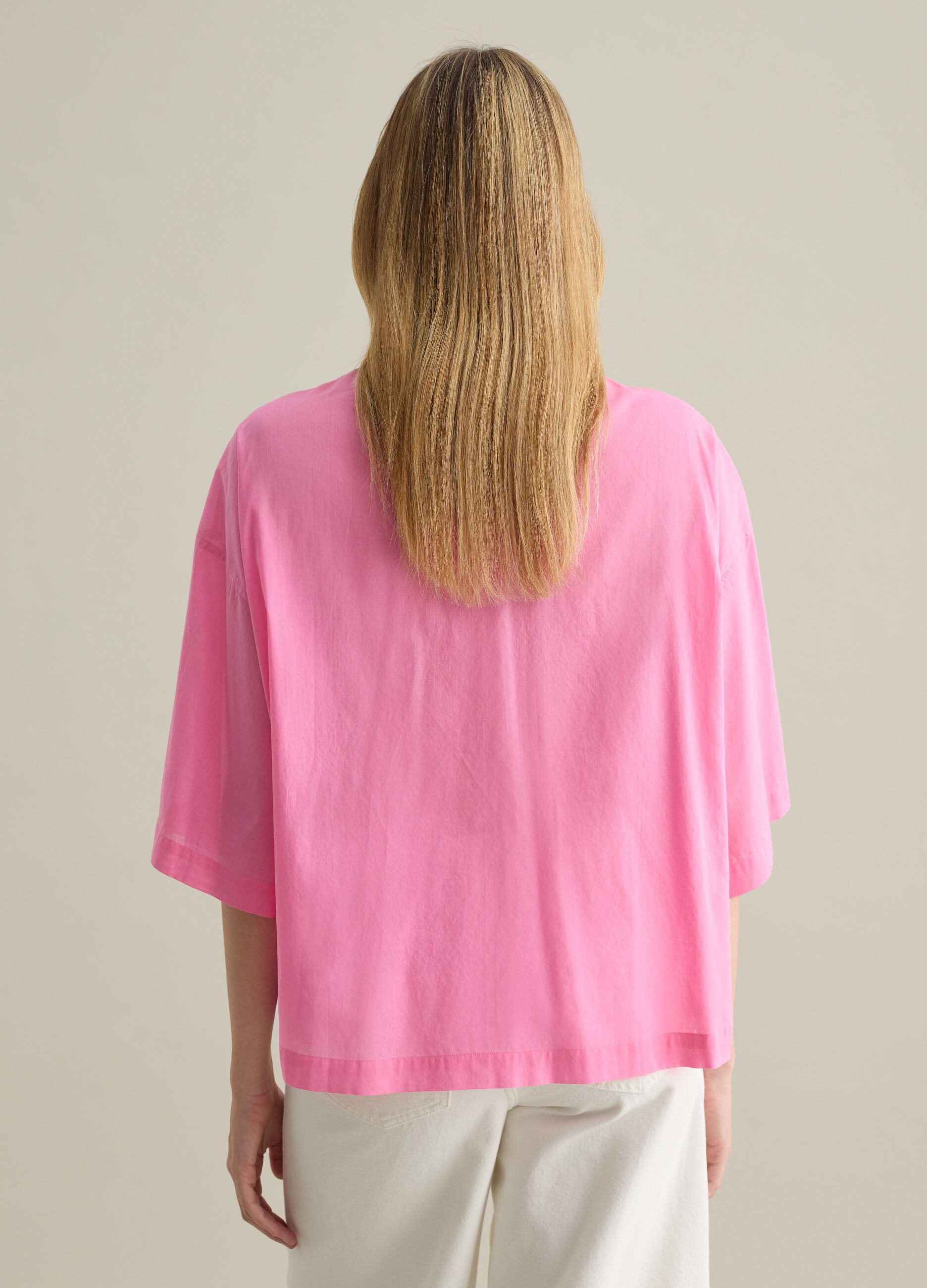 Light blue shirt in 100% cotton