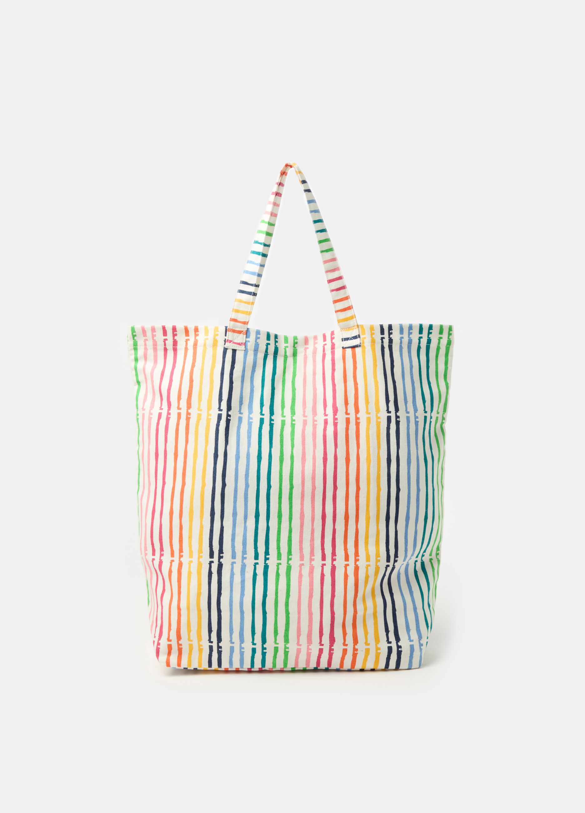 Borsa shopper a righe