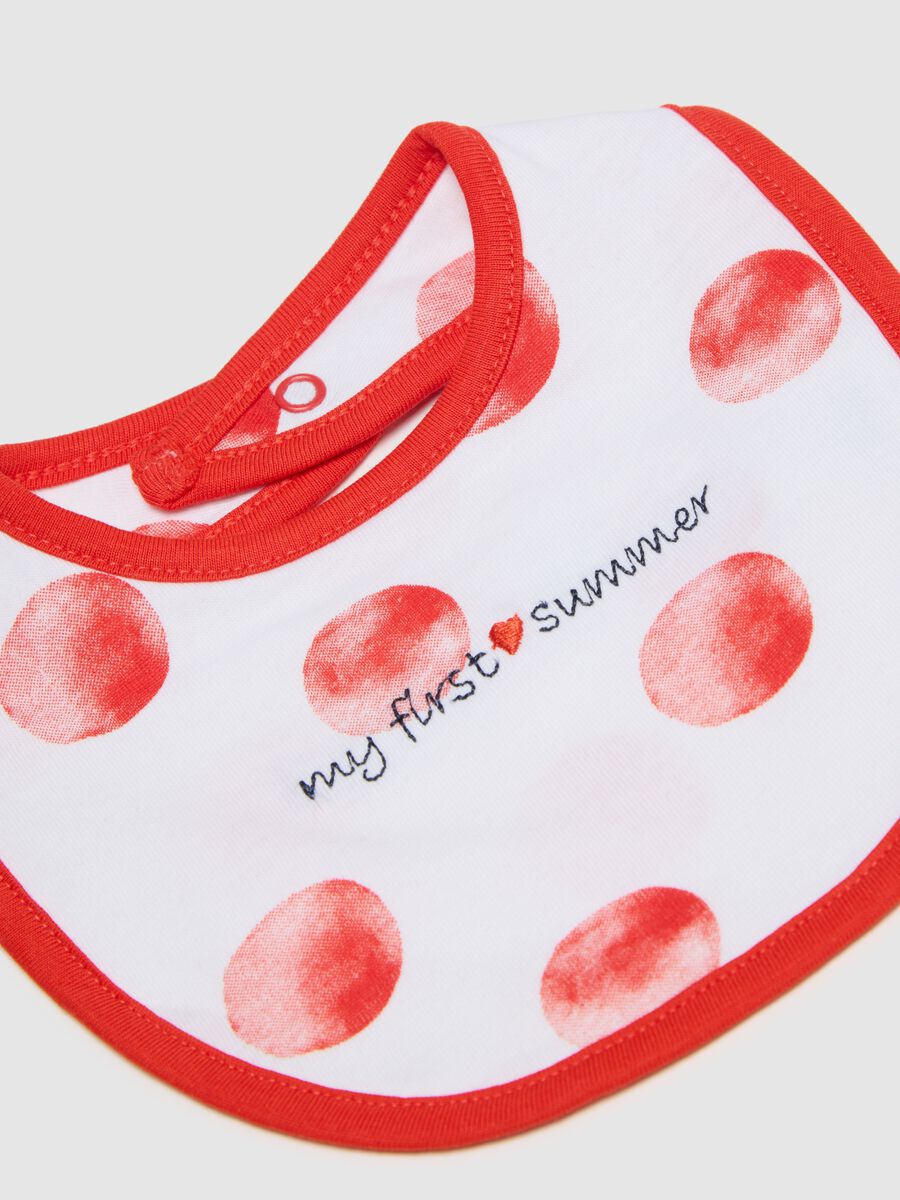 Multicolour pure cotton baby bib_1