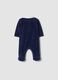 Tutina blu notte in misto cotone organico con colletto_1