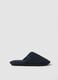 Padded blue slippers for home_0
