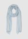 Sky-blue multicolour striped scarf in pure cotton_0