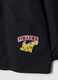 Black zip-up Pok&eacute;mon embroidered school apron for boys_3
