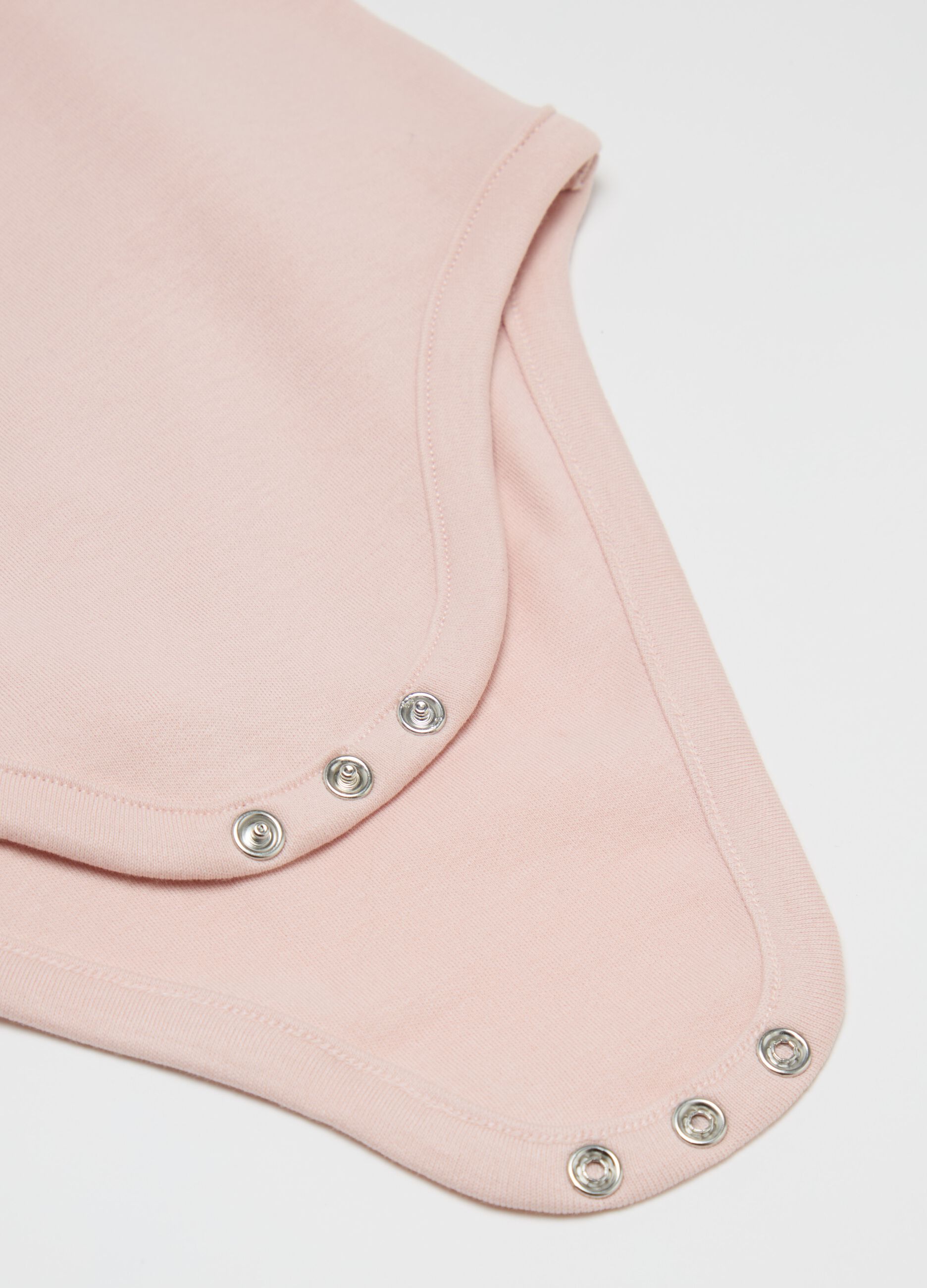 Two-pack organic cotton bodysuits with print