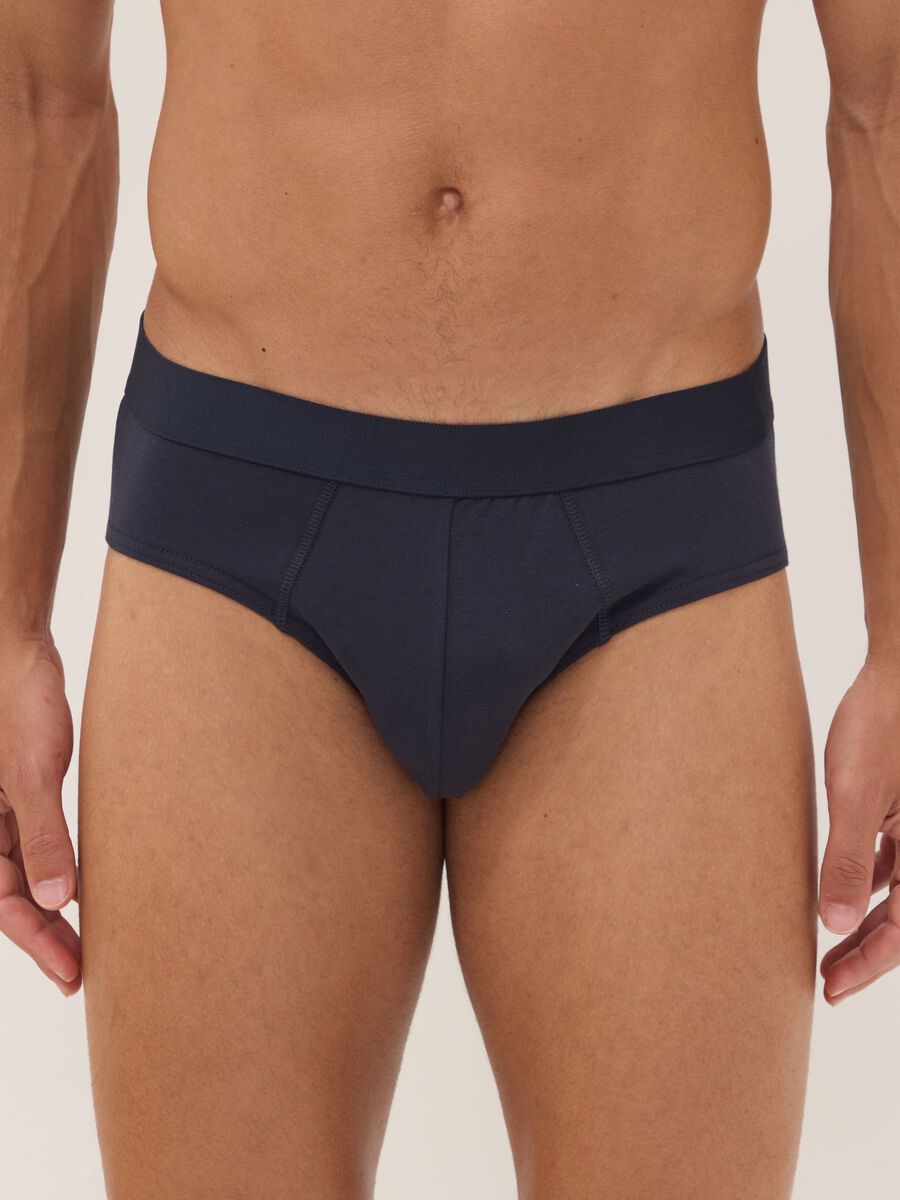 Pack of five multicolour stretch-cotton briefs_1