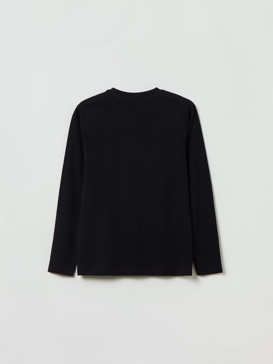 T-shirt a maniche lunghe con stampa_1