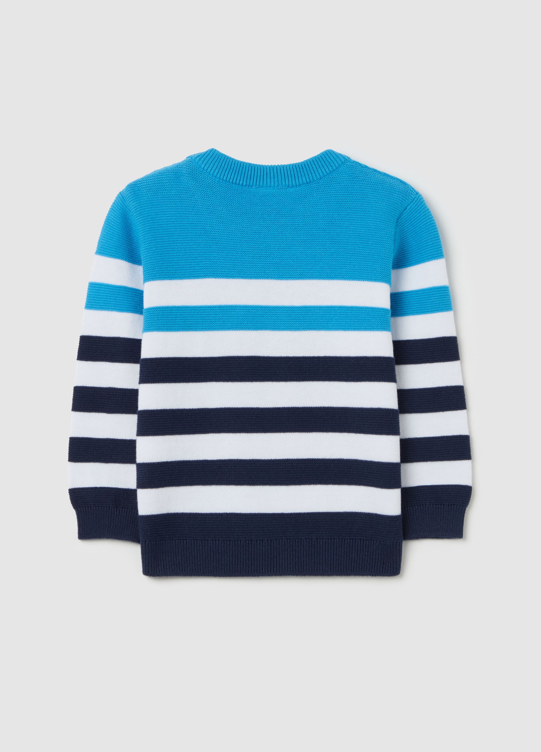 Pullover in cotone a righe 