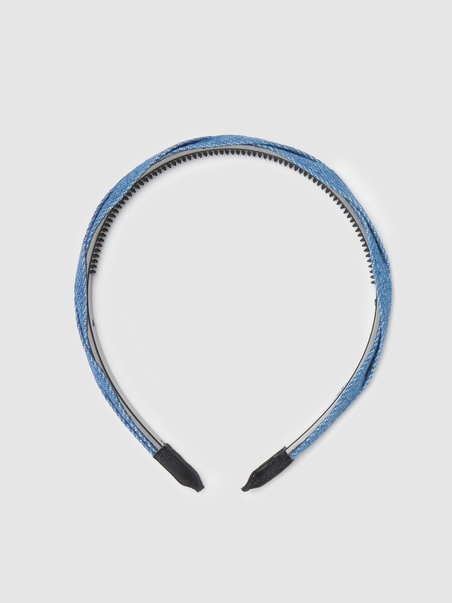 Alice band in braided denim_1