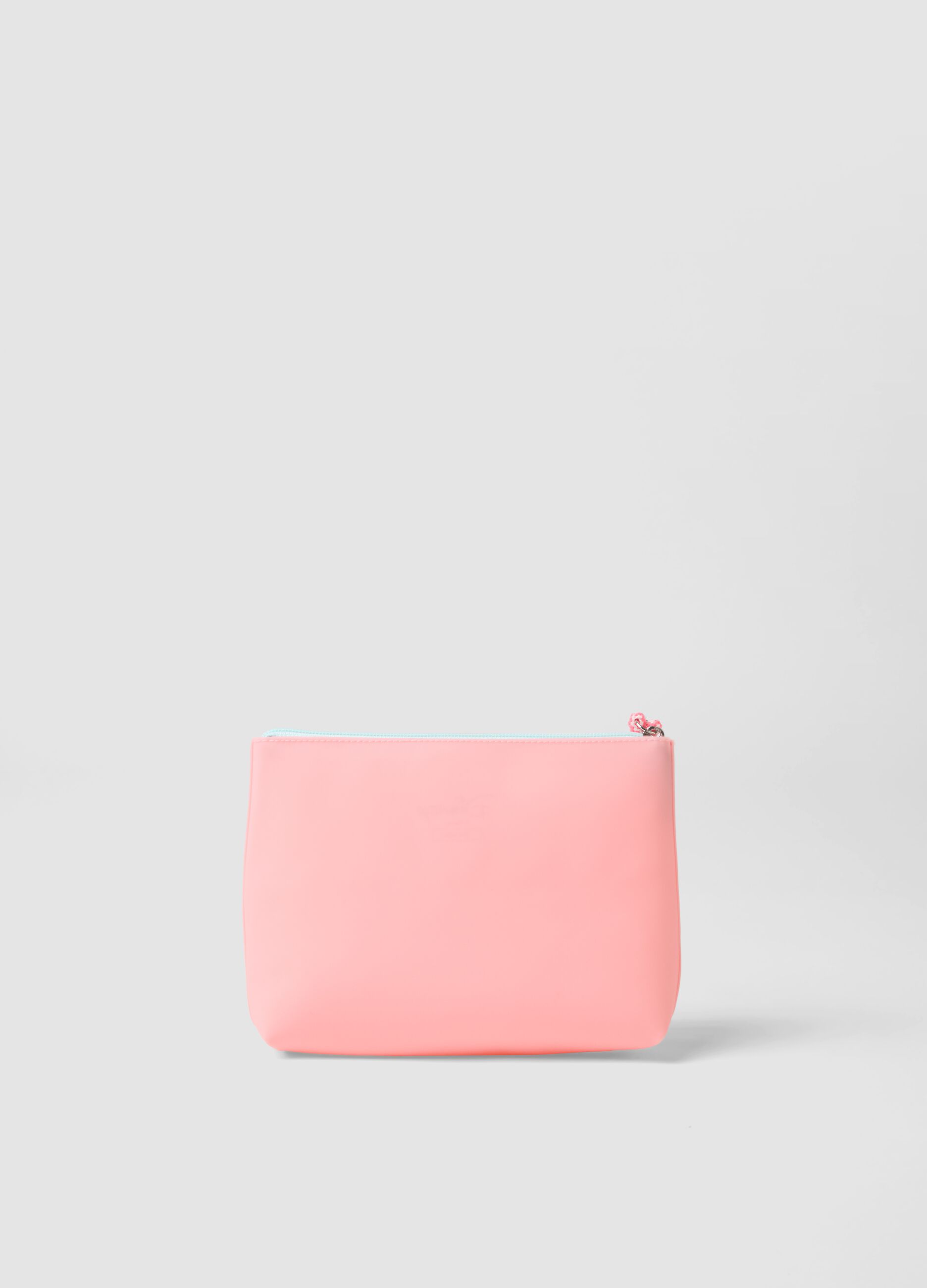 Pink beauty case with tropical Stitch print