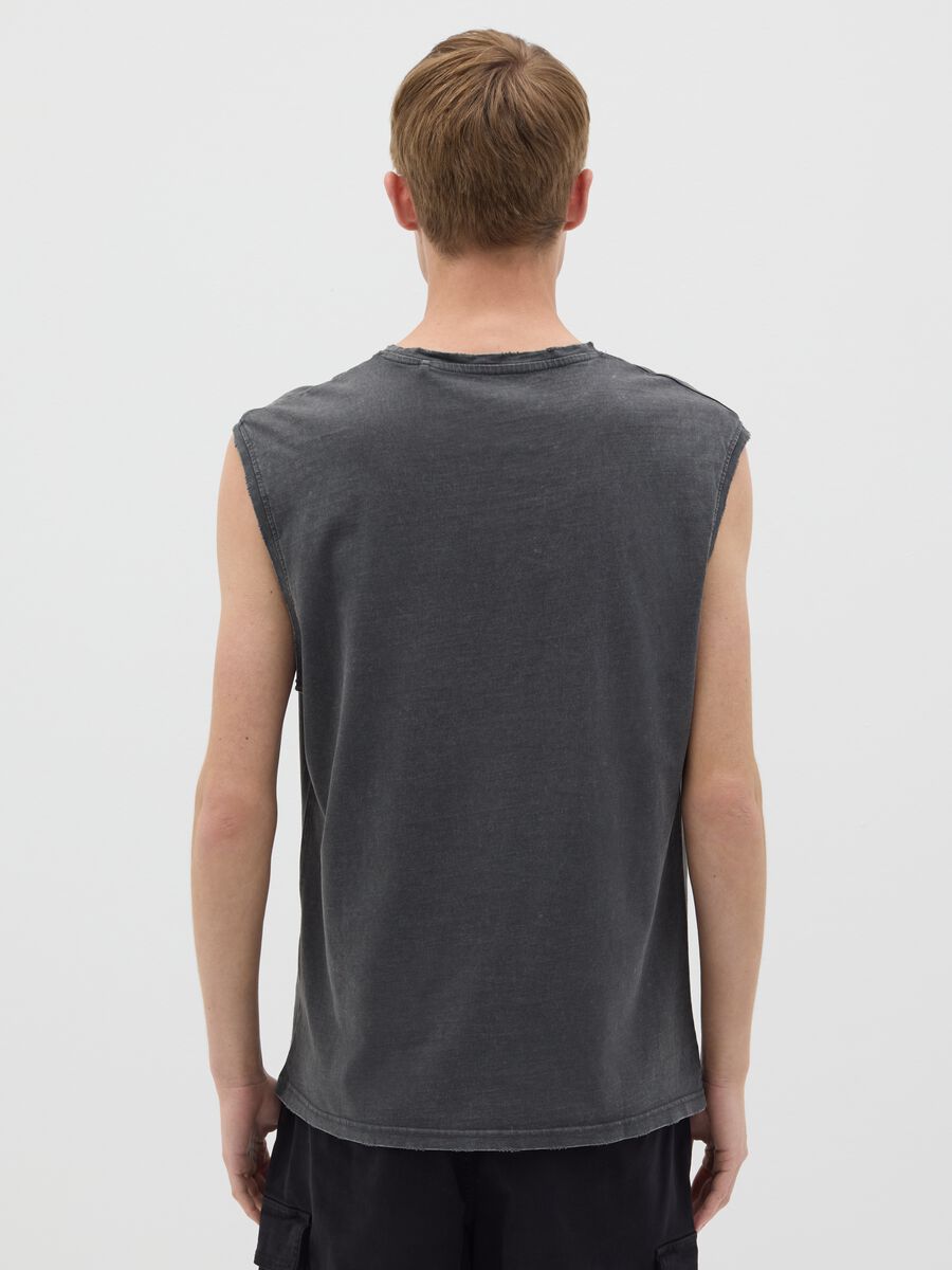 Cotton racerback vest with round neck_2