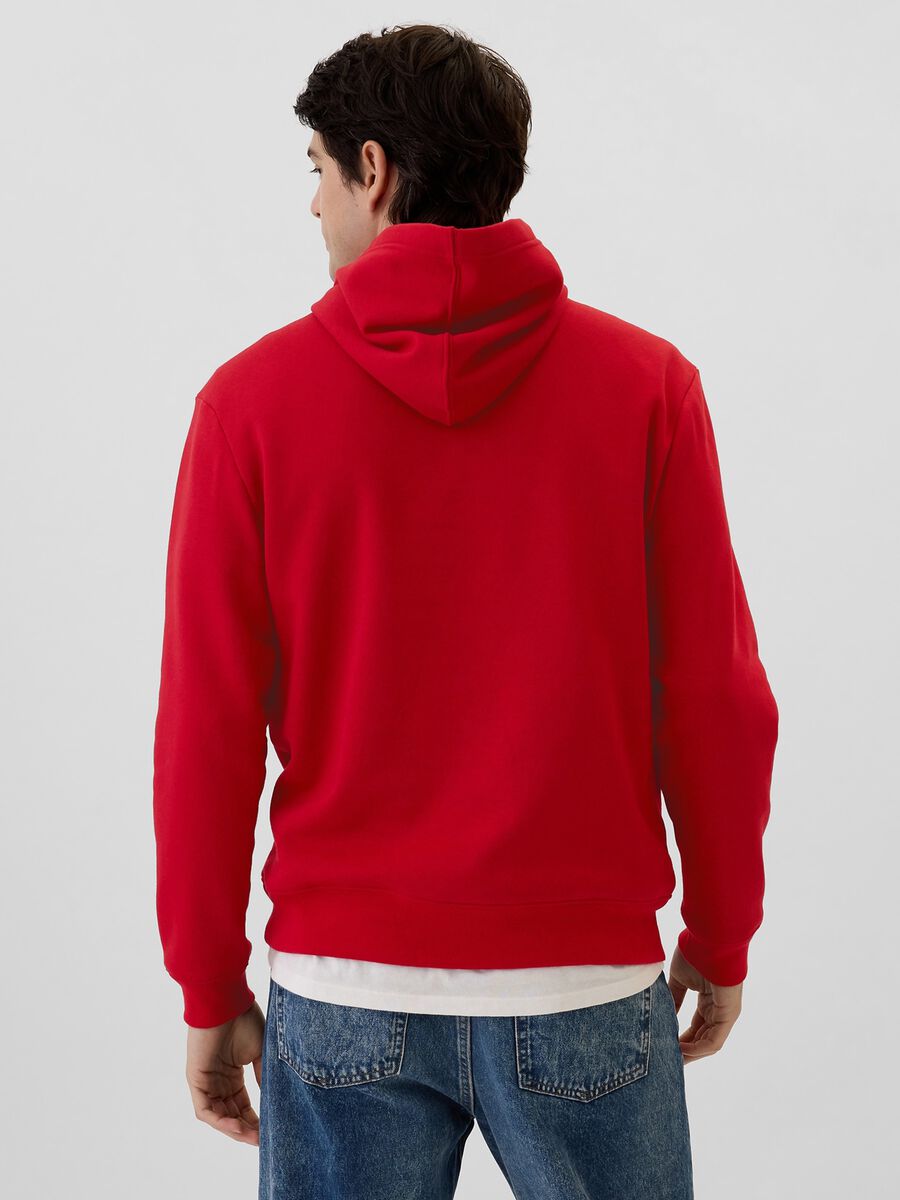 Felpa con logo GAP e cappuccio in misto cotone _1