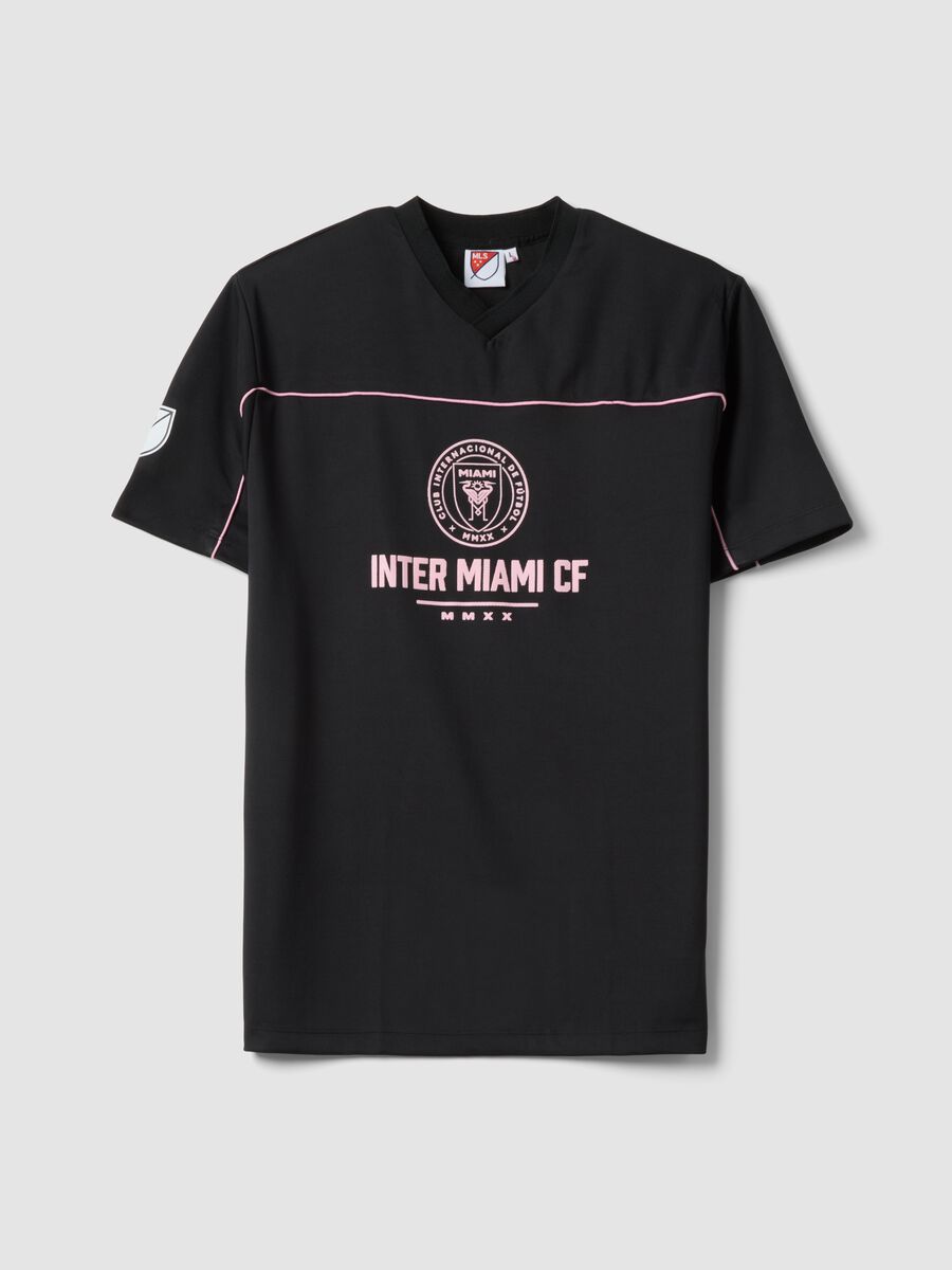 Black pure cotton Inter Miami CF regular-fit T-shirt_0