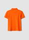 Orange stretch cotton polo for kids regular fit_1