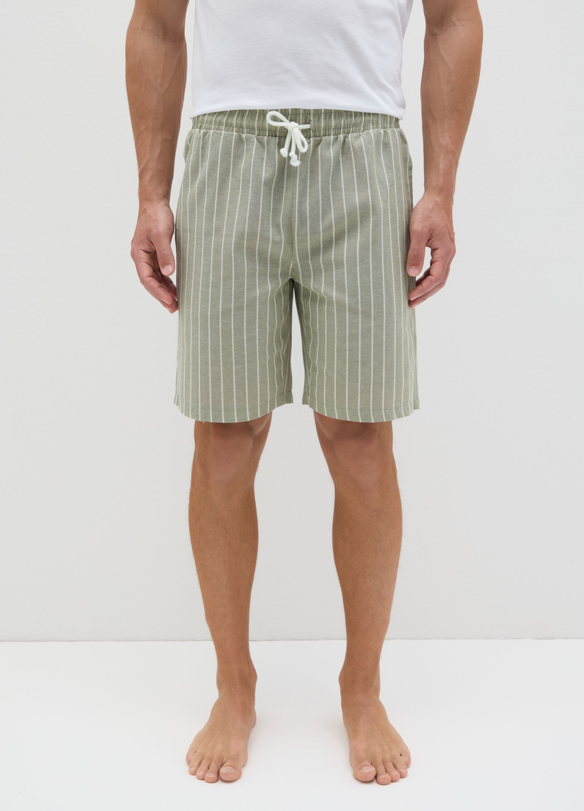 Shorts pigiama da uomo regular fit con coulisse