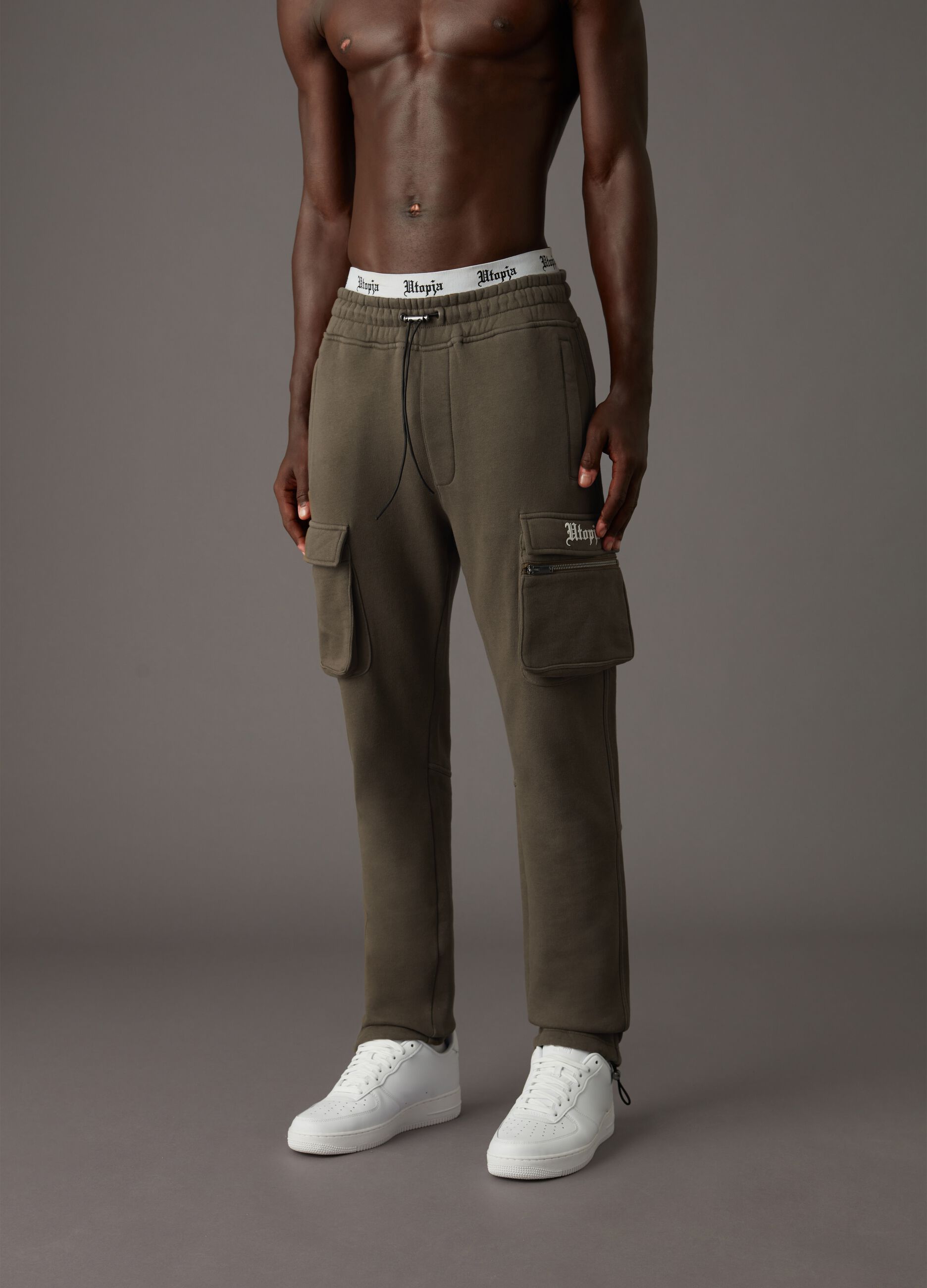 Cargo Sweatpants Military Green_1