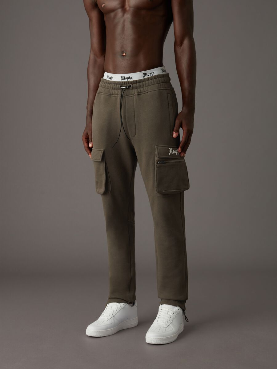 Cargo Sweatpants Military Green_1