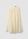 Beige pure cotton midi skirt_4