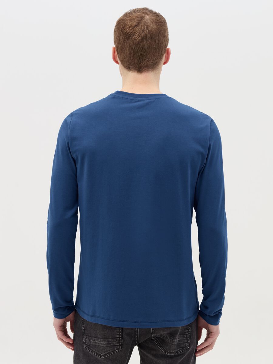 Long-sleeved T-shirt in stretch cotton_3