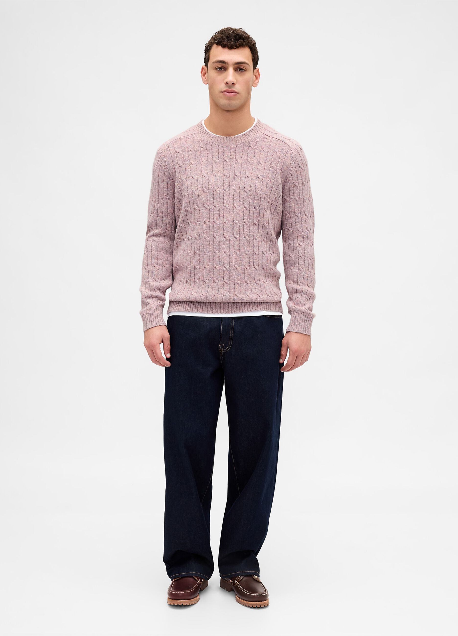 Pink wool blend jumper