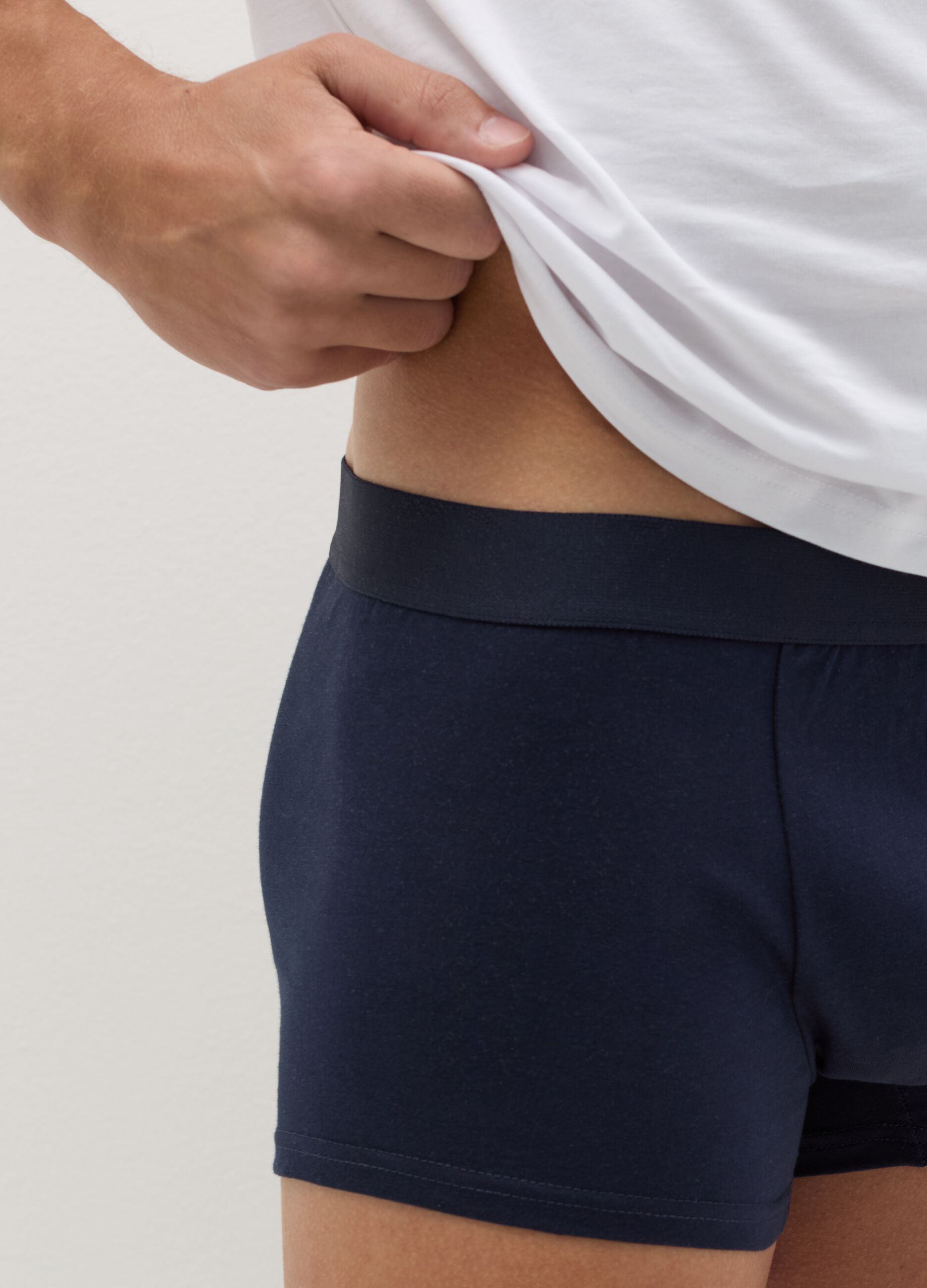Three-pack organic cotton boxer shorts