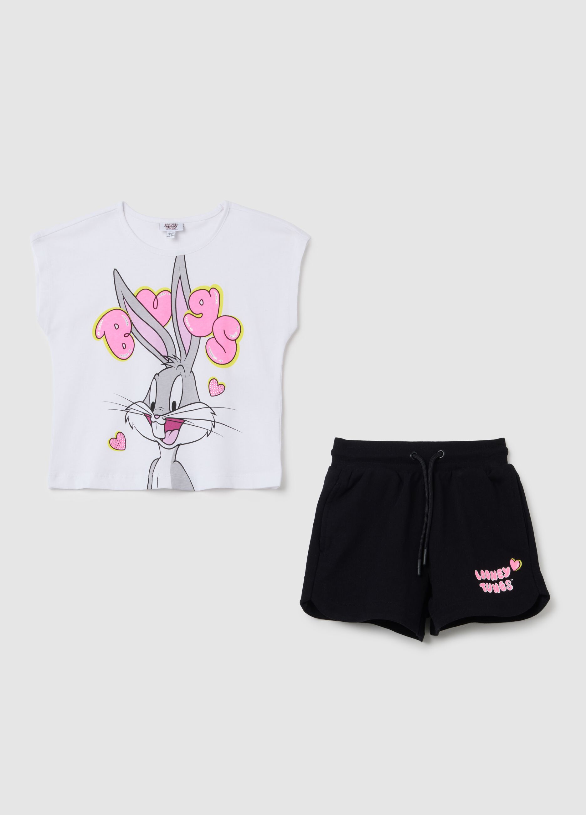 Girls' multicolor pure cotton regular fit outfit