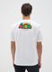 Relaxed fit white pure cotton t-shirt featuring Super Mario_2